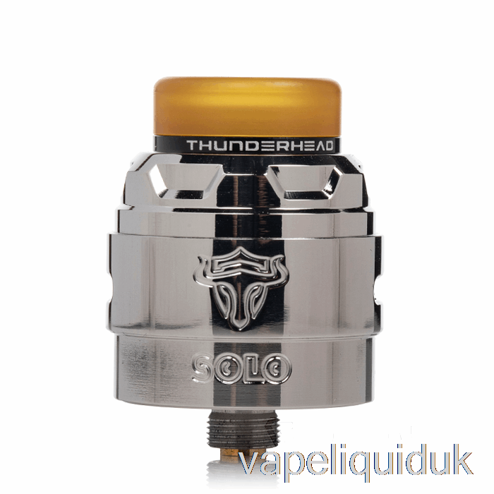 Thunderhead Creations Tauren Solo V1.5 24mm RDA Polish SS Vape Juice